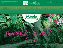 Tablet Screenshot of abelegreenhouse.com